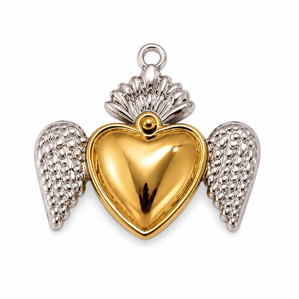 Winged Heart Charm