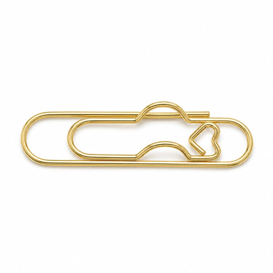 Paperclip Pen Holder - Gold